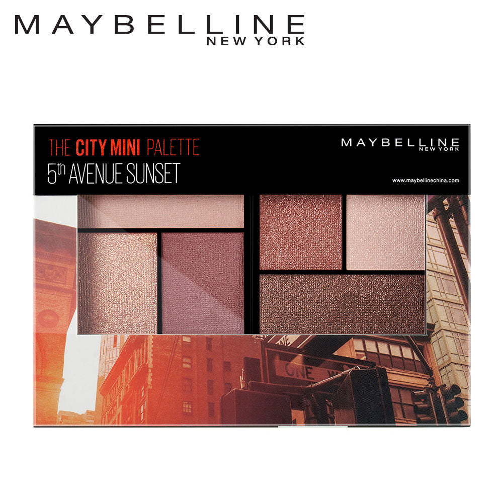 Maybelline Eyeshadow Palette, 6 Highly Blendable Shades, Sheer Finish, City Mini Palette, 5th Avenue Sunset, 6.1 gm - image 5