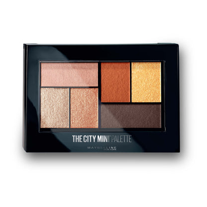 Maybelline New City Mini Eyeshadow Palette, Shimmery and Metallic Finish - Brooklyn Orange 6.1 ml - Maybelline