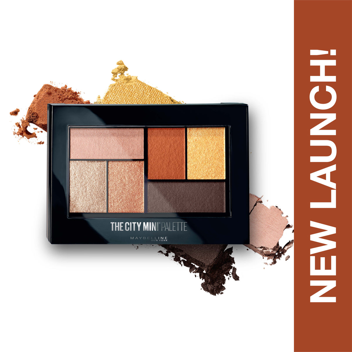 Maybelline New City Mini Eyeshadow Palette, Shimmery and Metallic Finish - Brooklyn Orange 6.1 ml - image 3