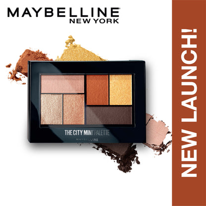 Maybelline New City Mini Eyeshadow Palette, Shimmery and Metallic Finish - Brooklyn Orange 6.1 ml - image 4
