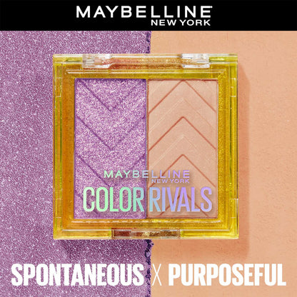 Maybelline Color Rivals Pigmented Eyeshadow Palette, Long lasting, Sweatproof, Waterproof, Matte, Shimmer, Spontaneous x Purposeful, 3 gm - image 4