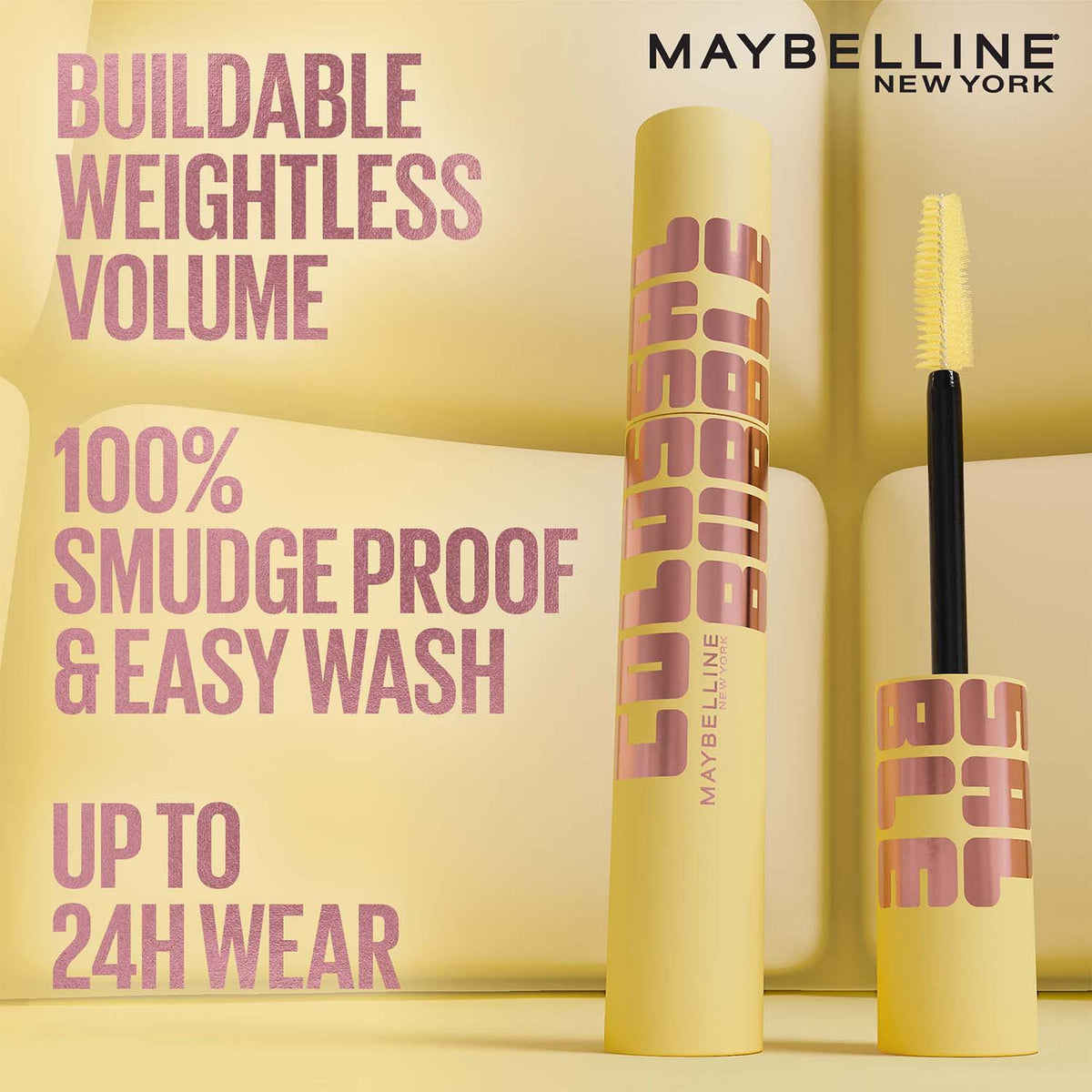 Maybelline Colossal Bubble Volumizing Mascara Easy wash –Black - Volumizing, washable & lightweight - 10 ml - image 3