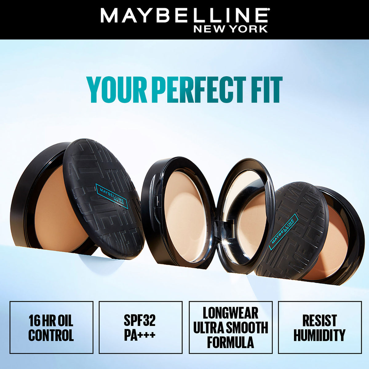 Maybelline Fit Me 16Hr Oil Control Matte Compact, 128 Warm Nude, 6 gm - image 3