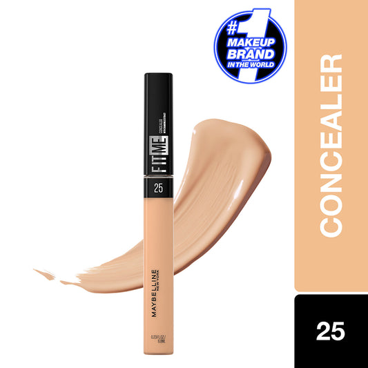 Maybelline – Maybelline Fit Me Full Coverage Concealer, Oil-free Liquid Concealer for Oily & Dry Skin - 25 Medium, 6.8 ml - Maybelline