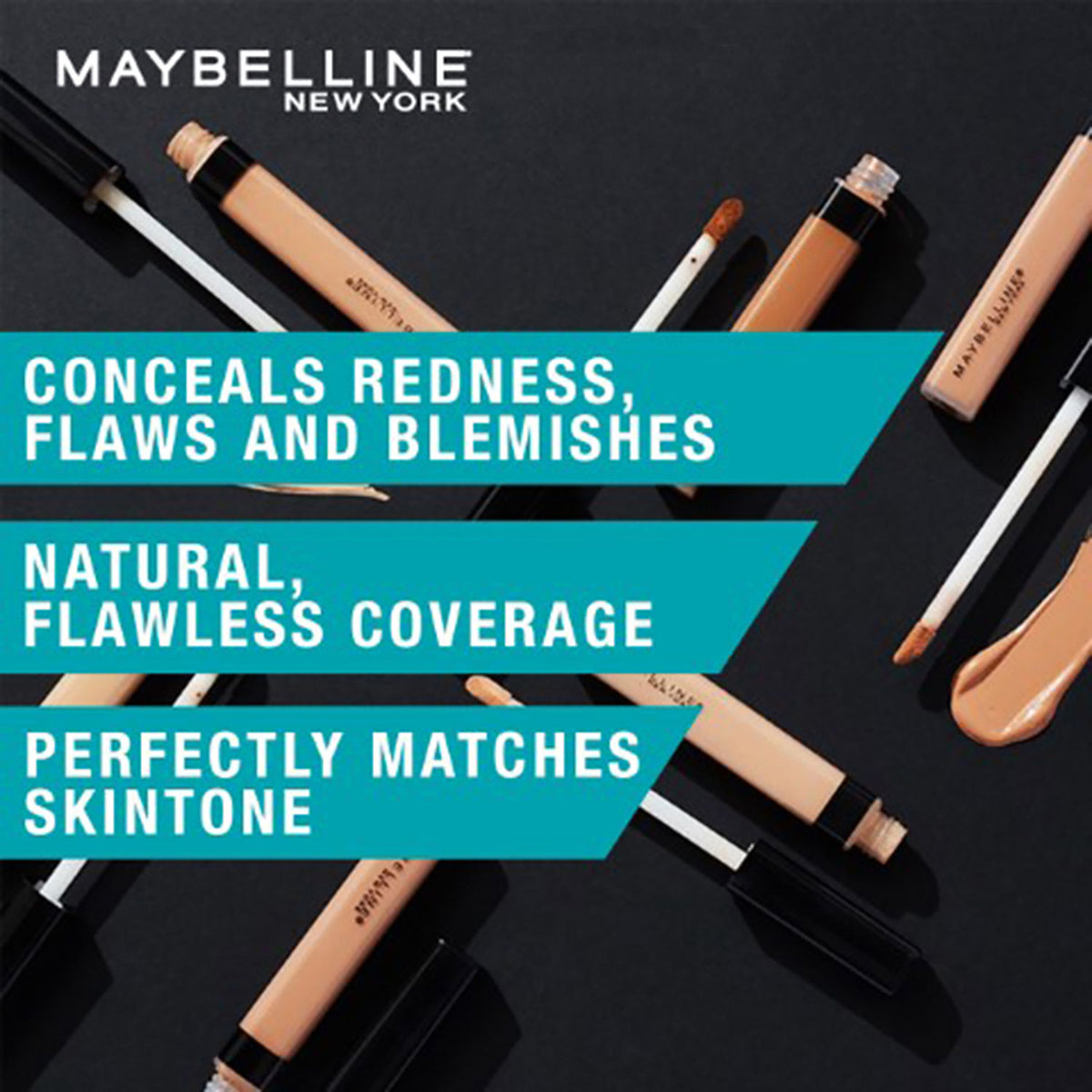 Maybelline – Maybelline Fit Me Full Coverage Concealer, Oil-free Liquid Concealer for Oily & Dry Skin - 25 Medium, 6.8 ml - image 3