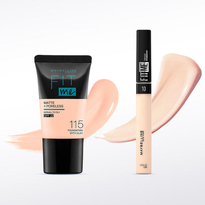Maybelline Fit Me Foundation 115 + Fit Me Concealer 10 30 ml + 6.8 ml - Maybelline