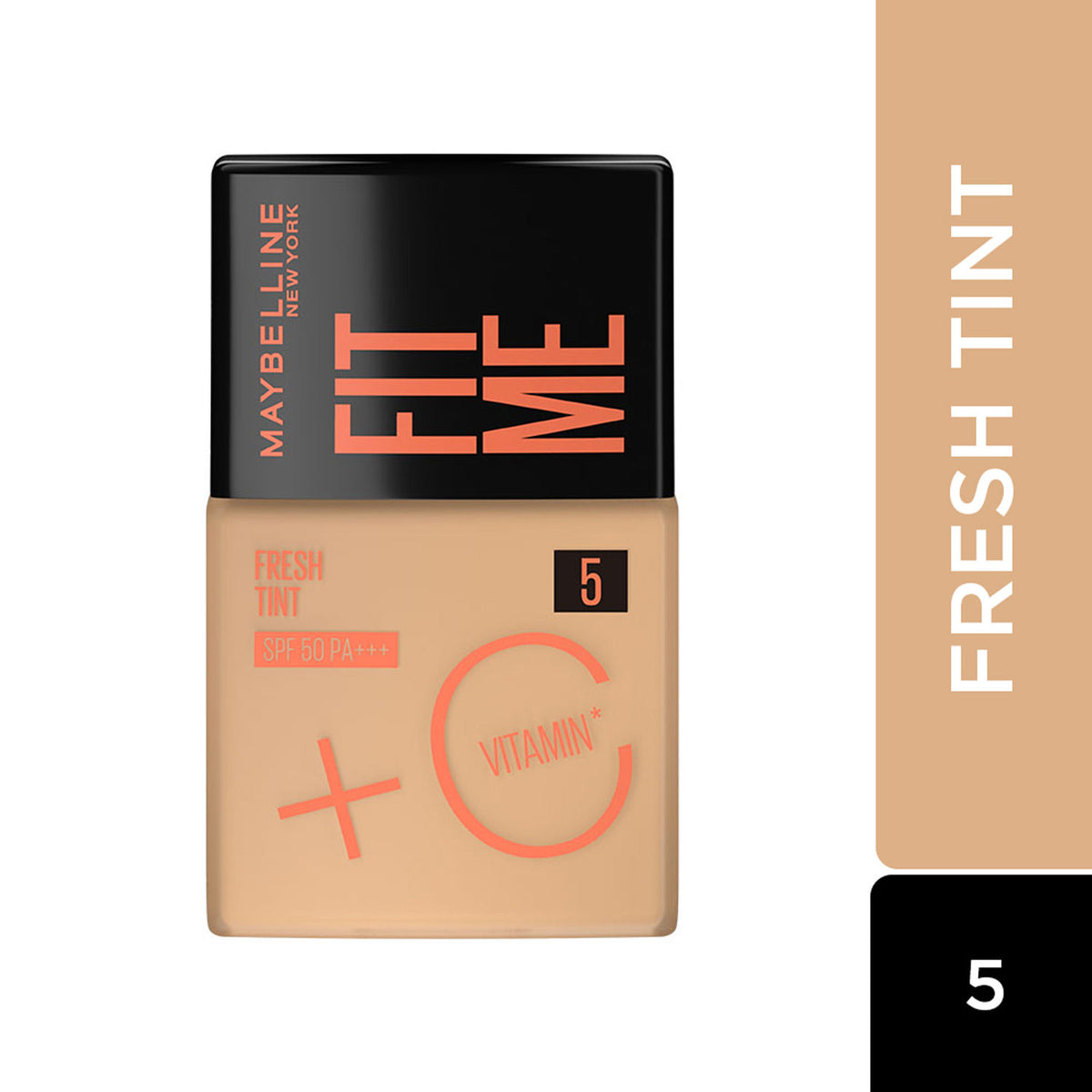 Maybelline Fit Me Fresh Tint With SPF 50 & Vitamin C, Shade 05 – Natural Coverage Skin Tint For Daily Use 30 ml - Maybelline