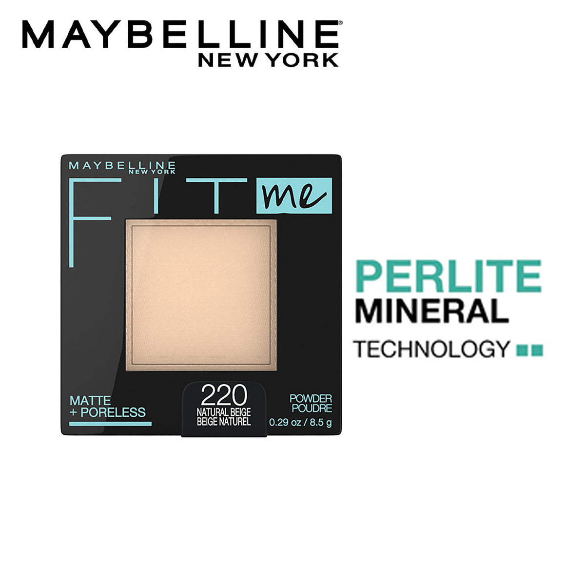 Maybelline Fit Me Matte + Poreless Pressed Powder Natural Beige 220 Normal to Oily (8.5 gm) - image 3