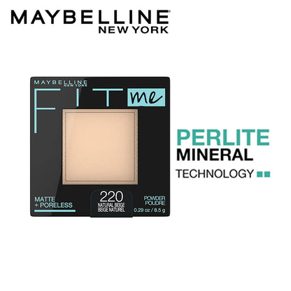 Maybelline Fit Me Matte + Poreless Pressed Powder Natural Beige 220 Normal to Oily (8.5 gm) - image 3