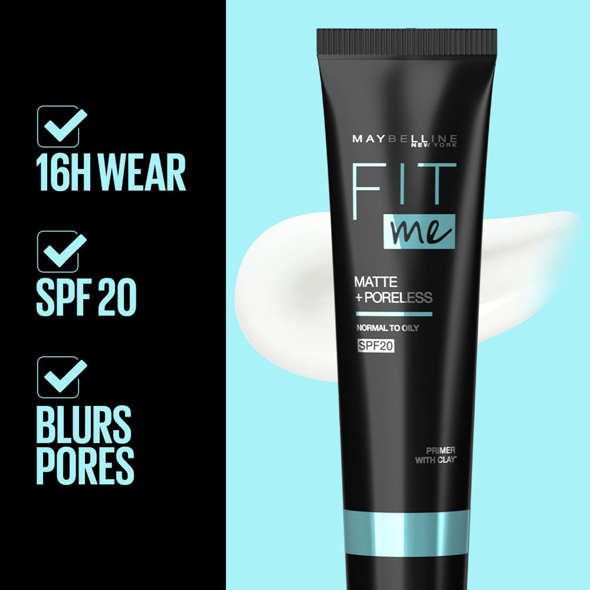 Maybelline Fit Me Primer, Oil free and Non Comedogenic Formula - Matte+Poreless – 30 ml - image 2