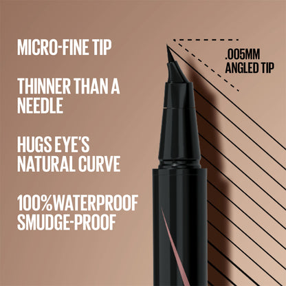 Maybelline Nano Sculpt Pen Waterproof Eyeliner 0.005 mm Micro-Fine Tip Upto 48H Wear Laser Black - 0.6 ml - image 3