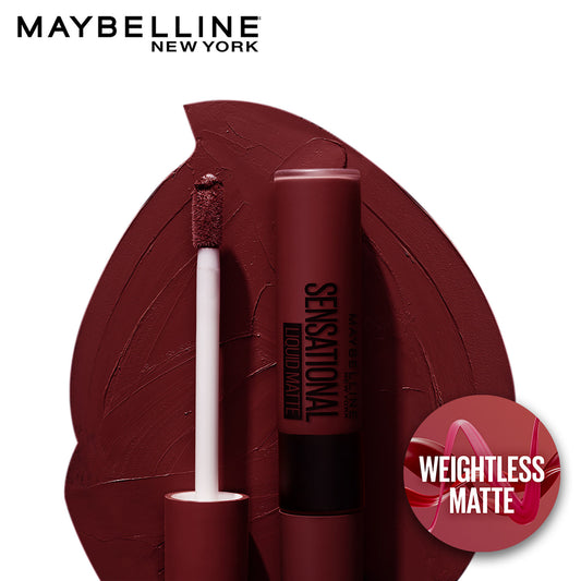 Maybelline Lipstick, Matte Finish, Non-Sticky and Non-Drying, Sensational Liquid Matte, 02 Soft Wine, 7 ml - image 2