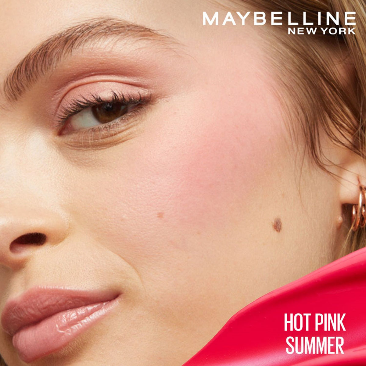 Maybelline Sunkisser Hazy Matte Blush, Sunkissed Cheeks for 12HR, Transfer & Sweat-proof, Melt-to-Skin Formula, Non-comedogenic, Hot Pink Summer - 4.7 gm - image 5