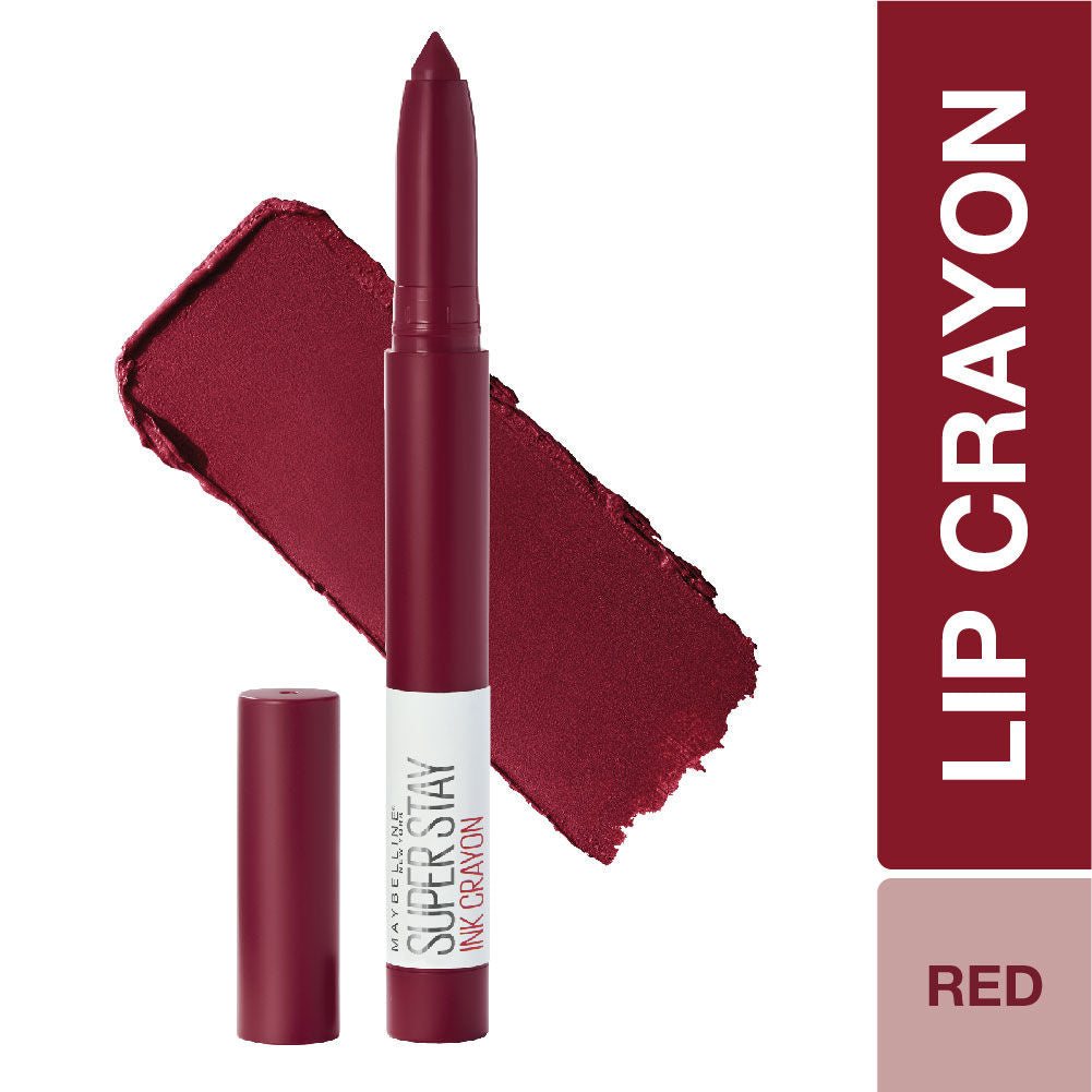 Maybelline Matte Ink Crayon Lipstick, Smudgeproof, Lasts Up To 8H - 55 Make it Happen, 1.2 gm - Maybelline