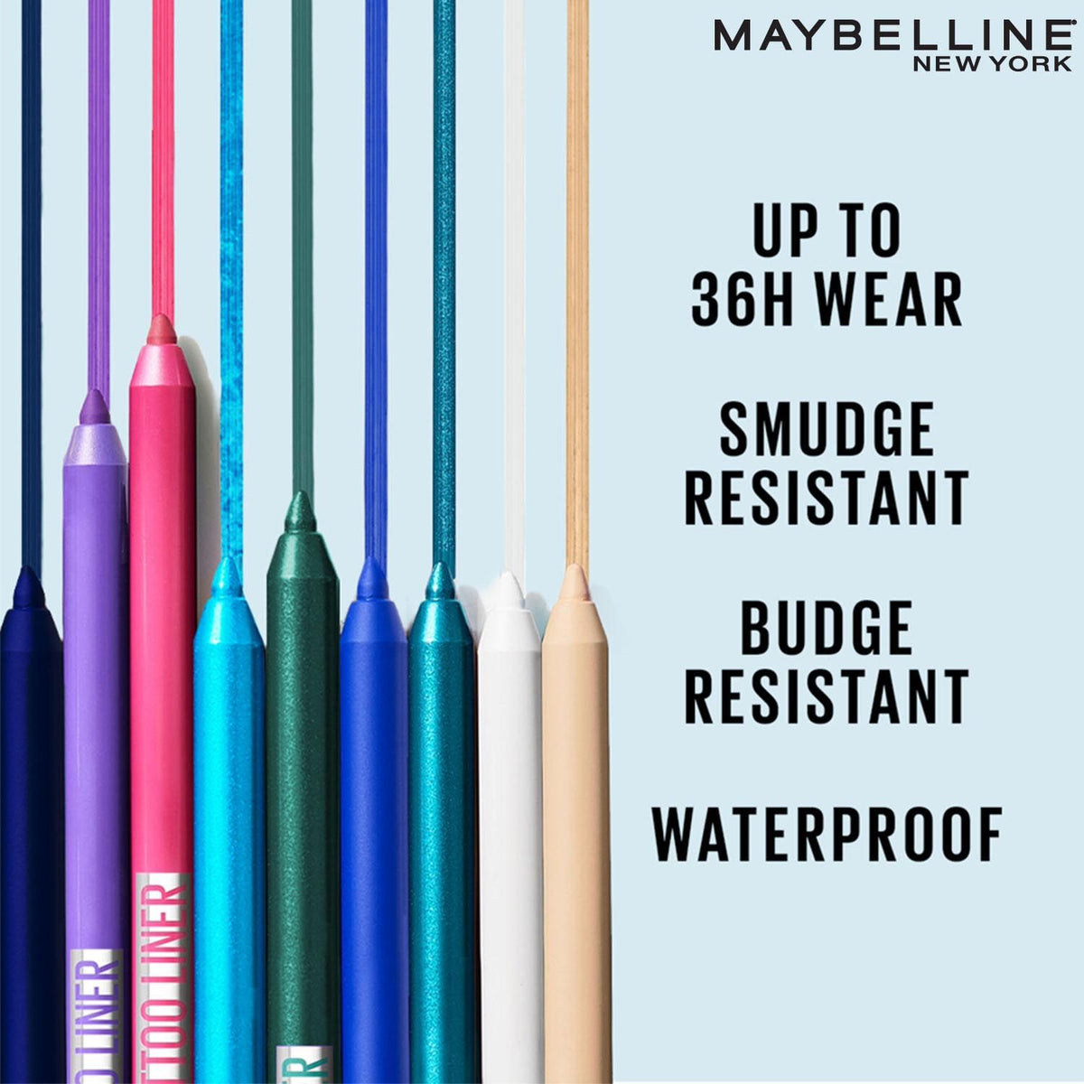 Maybelline Tattoo Liner Gel Pencil, Sharpenable Eyeliner, Waterproof Eyeliner, 36H Wear, Purple Pop, Matte Finish, 1.2 gm - image 4