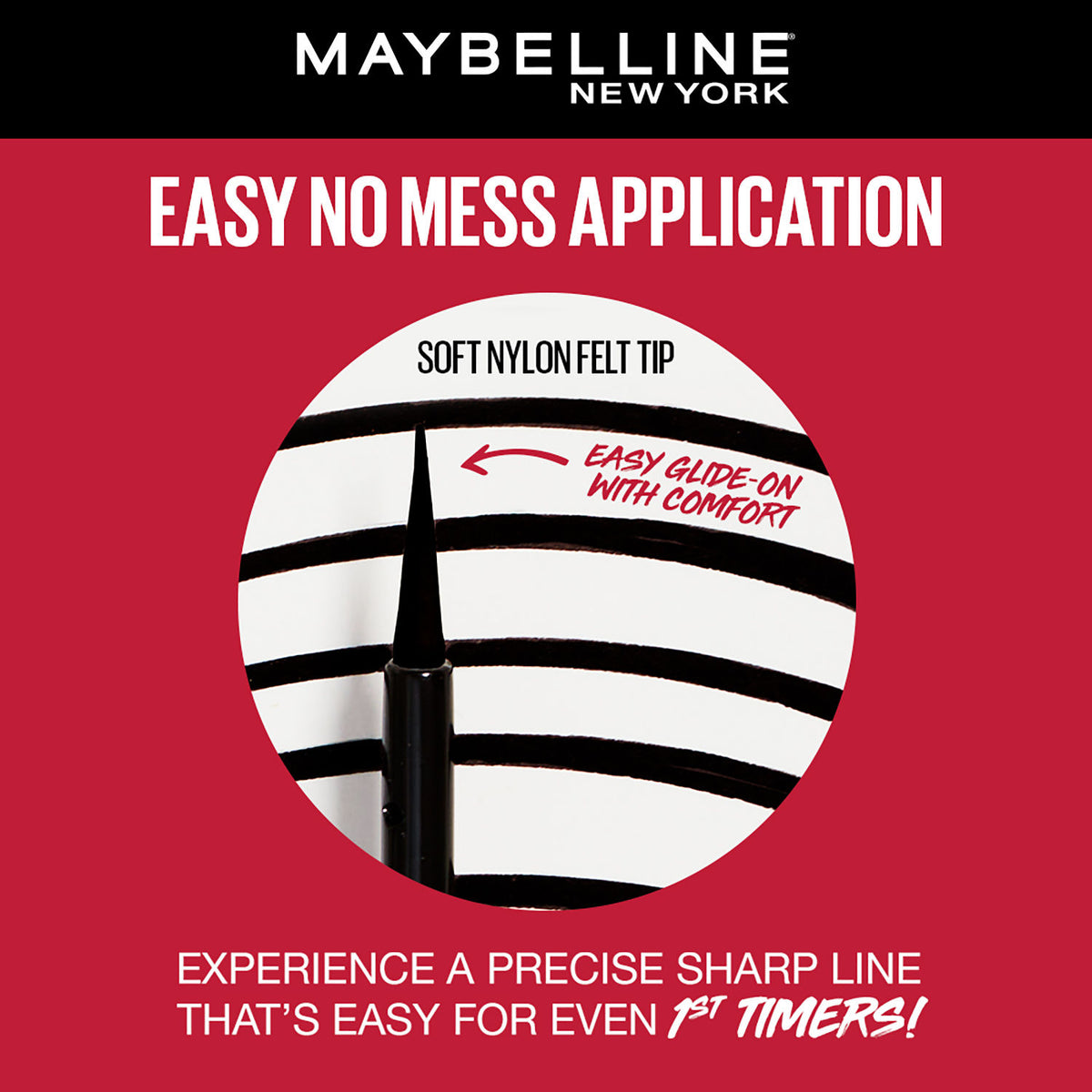 Maybelline Tattoo Liquid Eye Liner, Long Lasting Smudge Proof Eyeliner, Waterproof Eyeliner 48H Dip In, Black, 2.1 gm - image 5