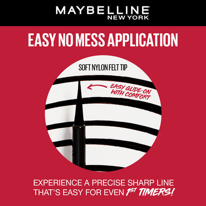 Maybelline Tattoo Liquid Eye Liner, Long Lasting Smudge Proof Eyeliner, Waterproof Eyeliner 48H Dip In, Black, 2.1 gm - image 5