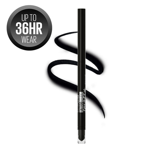 Maybelline TattooStudio Smokey Eye Kohl Gel Pencil Eyeliner, Smokey Black, 0.28g - image 2