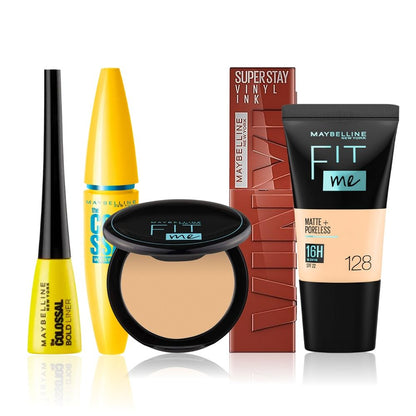 Maybelline NewYork Ultimate Glam Kit 1 - Compact 128 (6 gm) (4.2 ml) - Maybelline