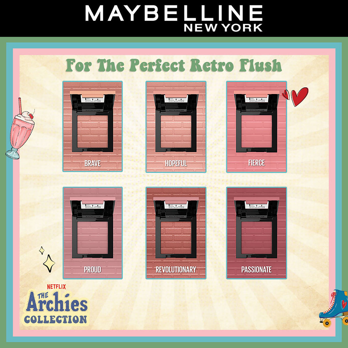 Maybelline NY Blush, Fit Me Blush, The Archies Collection, 10 Brave, 4.5 gm - image 4