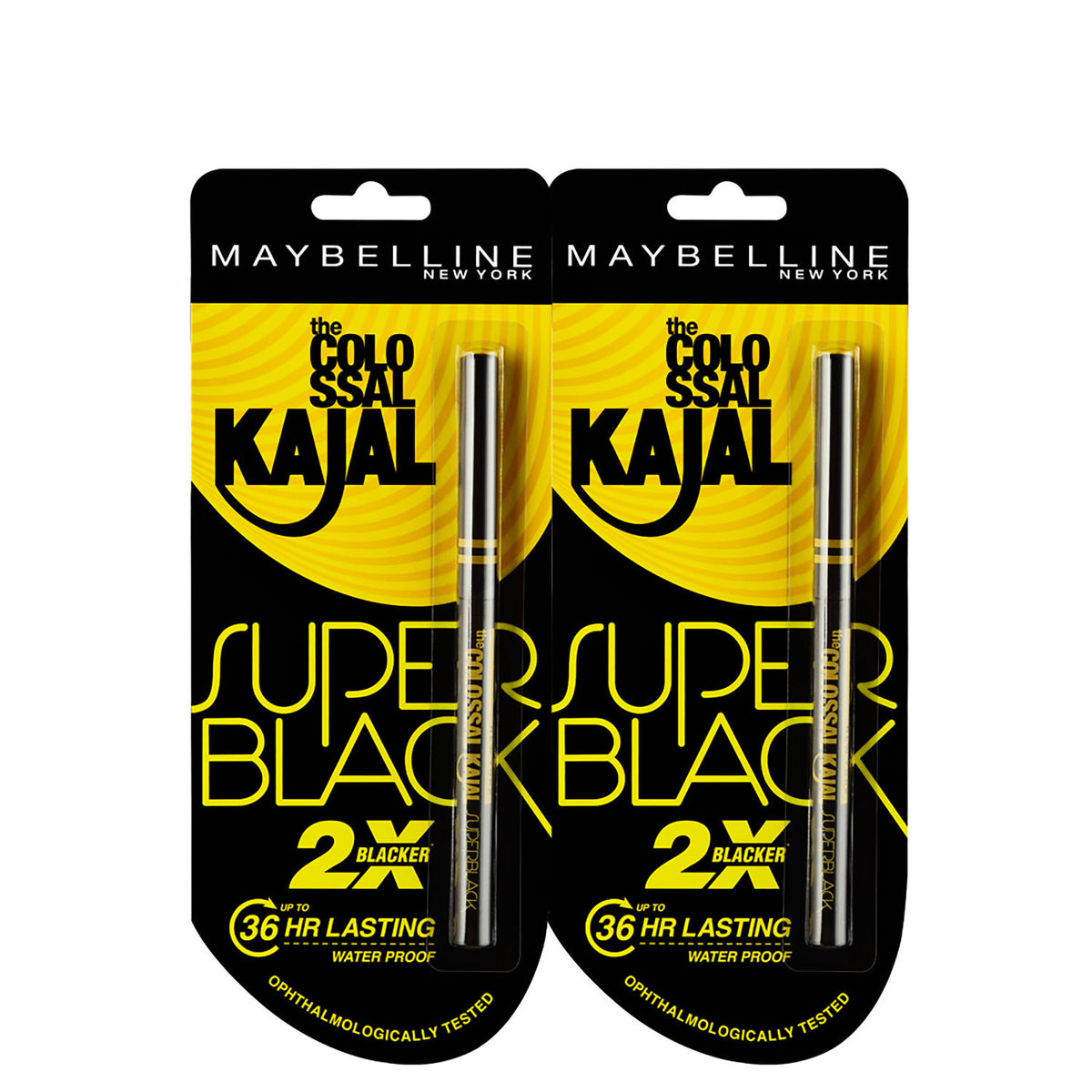 Maybelline Super Black Kajal Pack of 2 0.35g + 0.35g - image 2