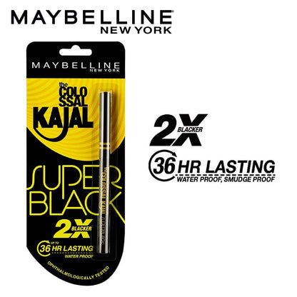 Maybelline Super Black Kajal Pack of 2 0.35g + 0.35g - image 3