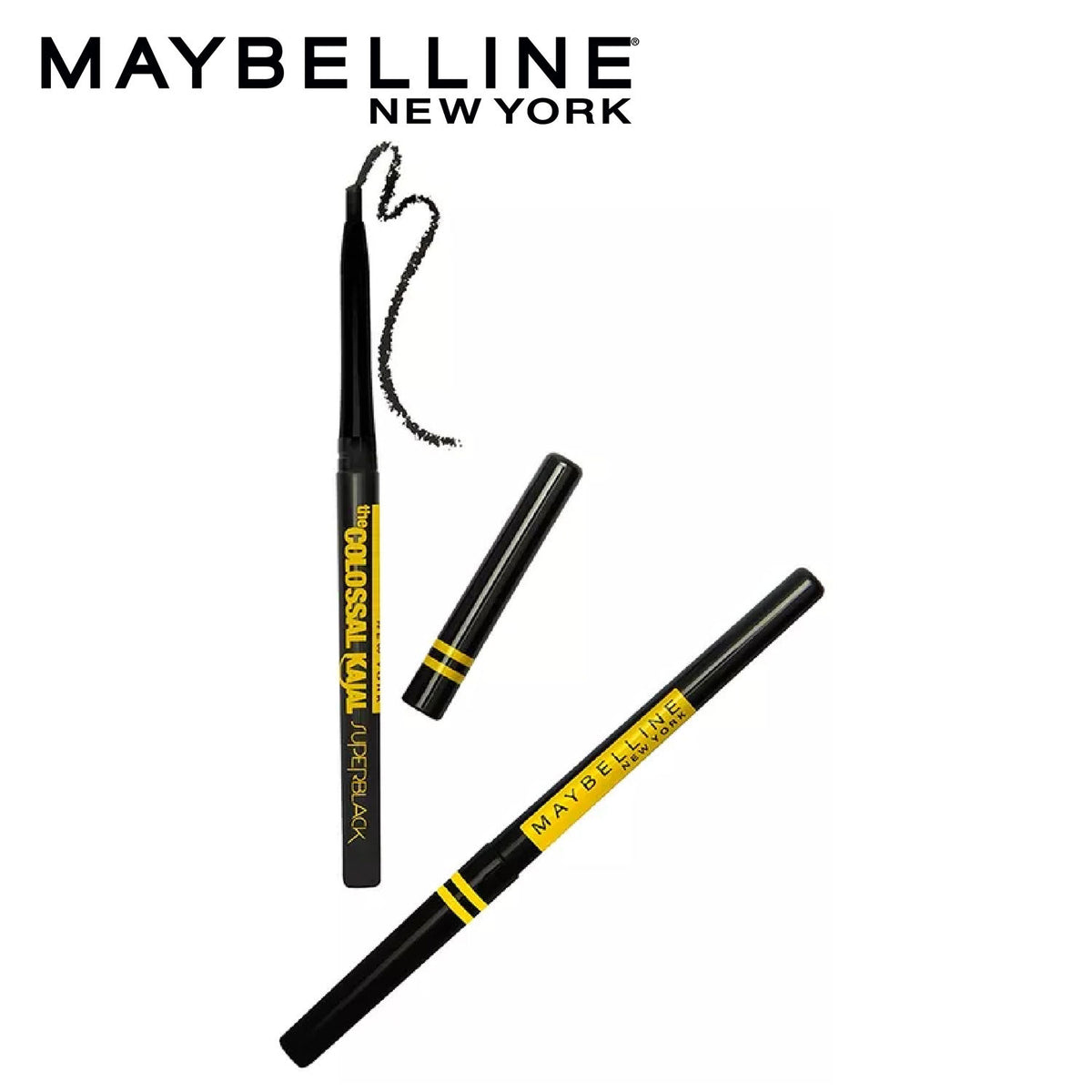 Maybelline Super Black Kajal Pack of 2 0.35g + 0.35g - image 5