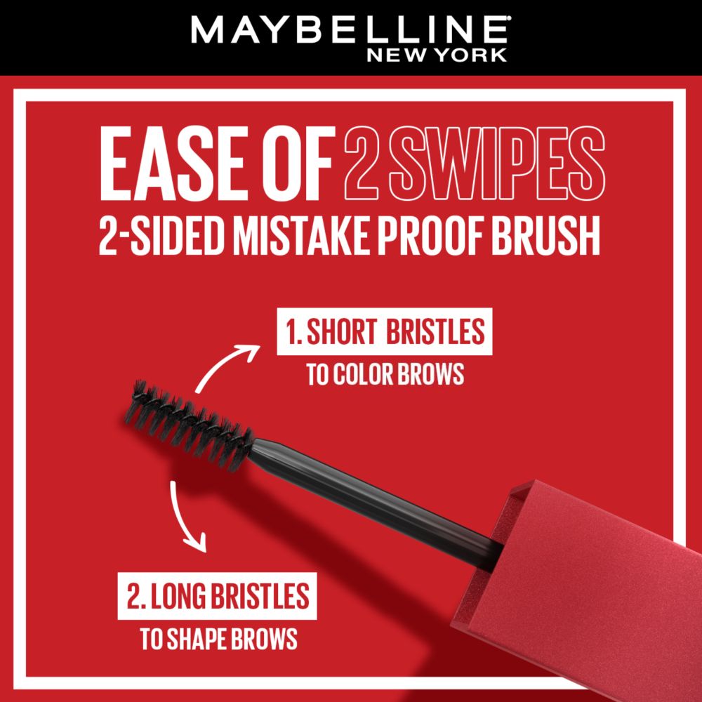 Maybelline Tattoo Brow 3 Day Styling Brow Gel, Medium Brown, 6 ml – Semi-Permanent Tinted Eyebrow Gel - image 5