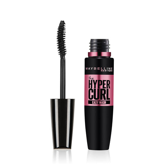 Maybelline Mascara, Curls Lashes, Highly Pigmented Colour, Long-lasting, Washable, Hypercurl , Black, 9.2 ml - Maybelline