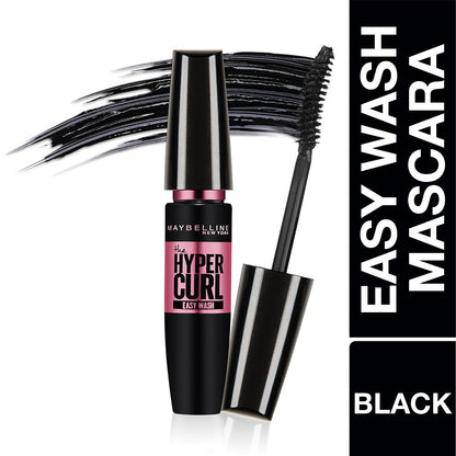 Maybelline Mascara, Curls Lashes, Highly Pigmented Colour, Long-lasting, Washable, Hypercurl , Black, 9.2 ml - image 2