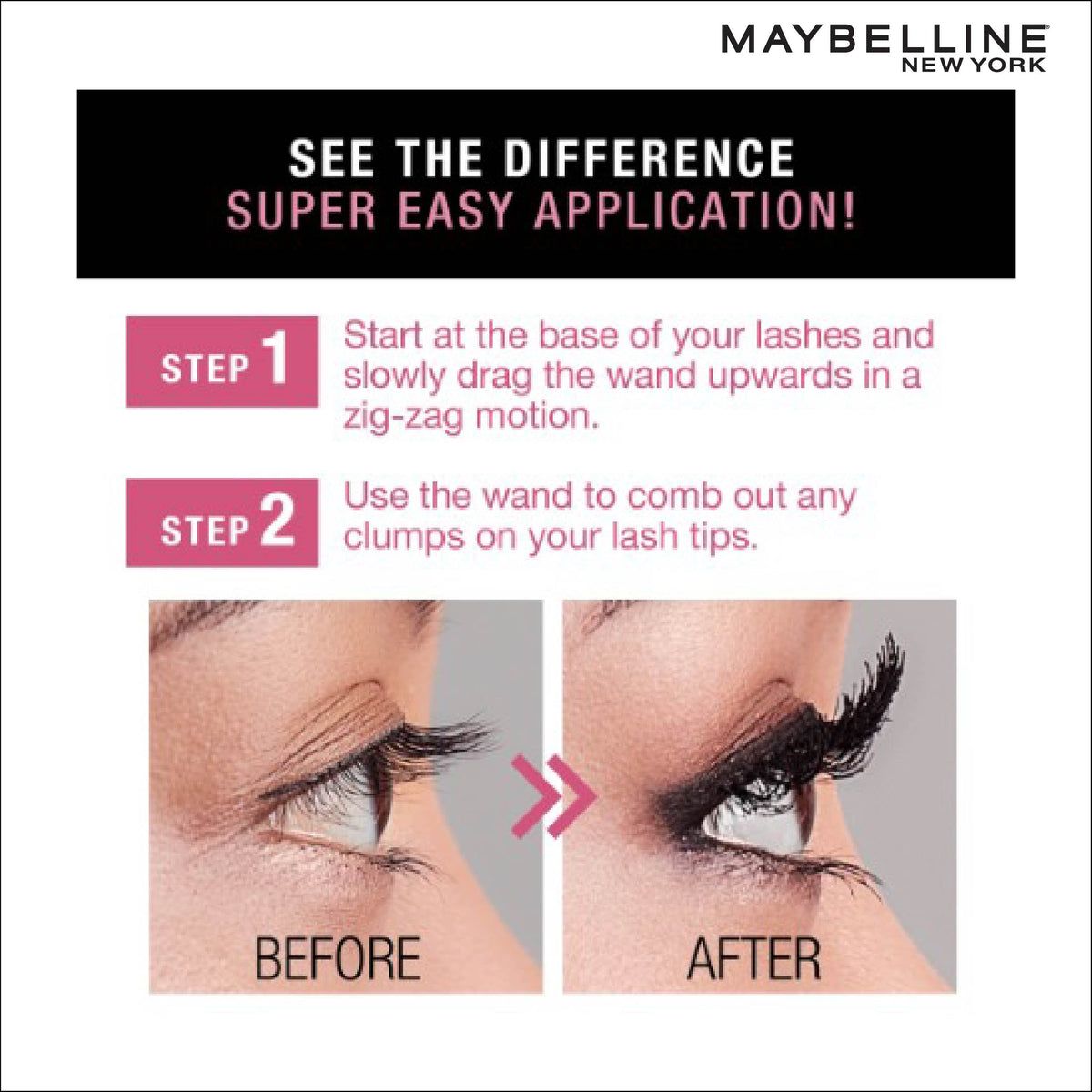 Maybelline Mascara, Curls Lashes, Highly Pigmented Colour, Long-lasting, Washable, Hypercurl , Black, 9.2 ml - image 3