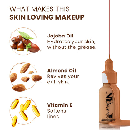 NY Bae 3 IN 1 Serum Foundation – Warm Sand 05 (30 ml) - image 5