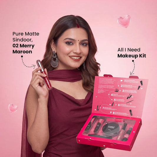 NY Bae All-in-One Makeup Kit + Pure Matte Sindoor (Merry Maroon 02) – Everyday Bridal & Festive Makeup Combo of 2 - image 2