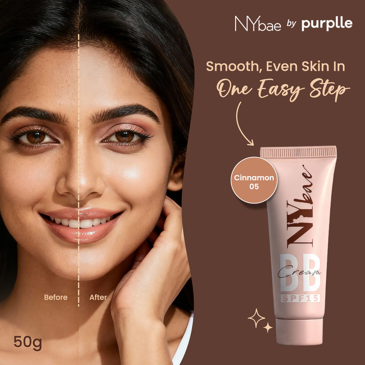 NY Bae BB Cream with SPF 15 – Cinnamon 05 (25 gm) - NY Bae