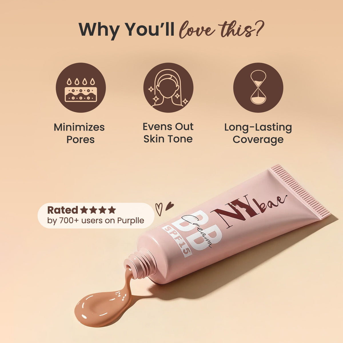 NY Bae BB Cream with SPF 15 – Cinnamon 05 (25 gm) - image 3