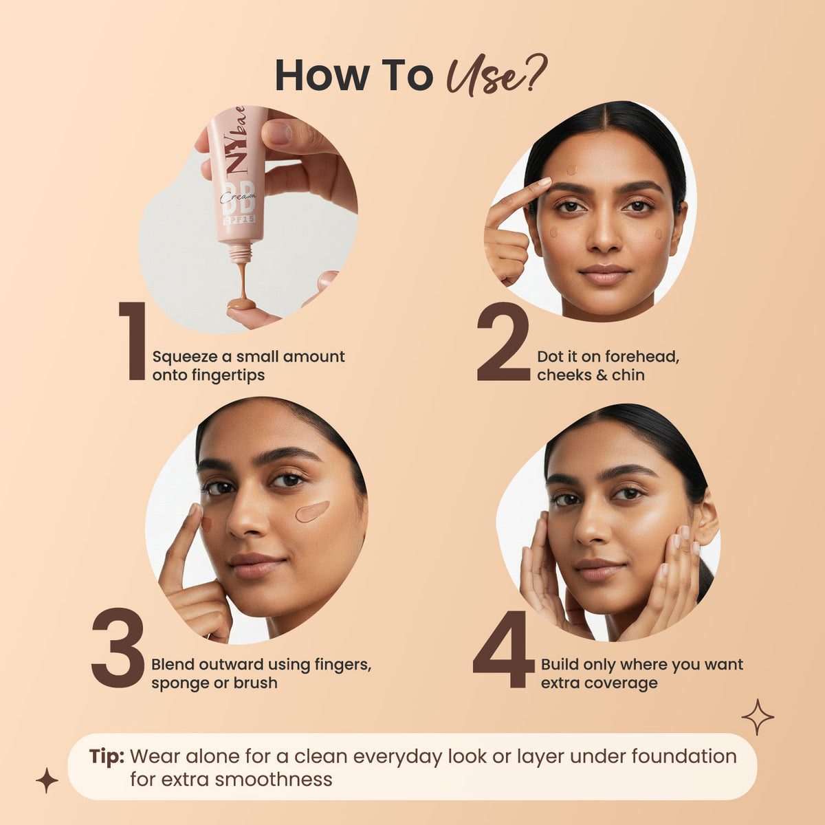 NY Bae BB Cream with SPF 15 – Cinnamon 05 (25 gm) - image 4