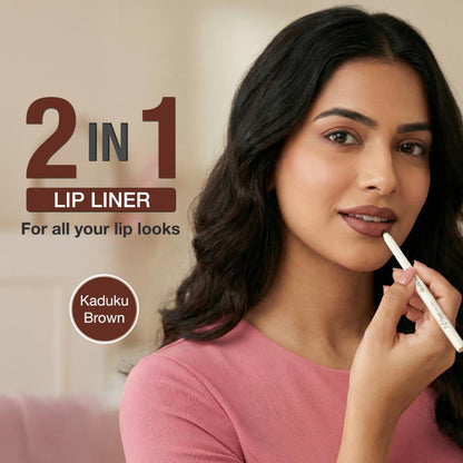 NY Bae 2-in-1 Lip Liner & Lip Colour – Shade: Kaduku Brown - NY Bae