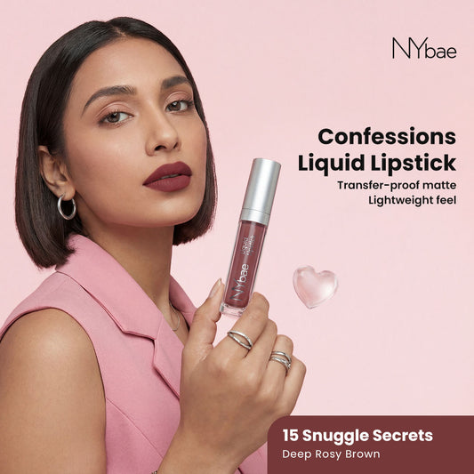 NY Bae Confessions Liquid Lipstick – Snuggle Secrets 15 (4.5 ml) - NY Bae