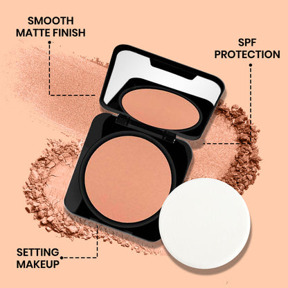 NY Bae Matte Base Duo – Runway Radiance Compact Powder- Fair Beige - image 5