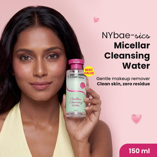 NY Bae-sics Micellar Cleansing Water – With Hyaluronic Acid + Aloe Vera - NY Bae