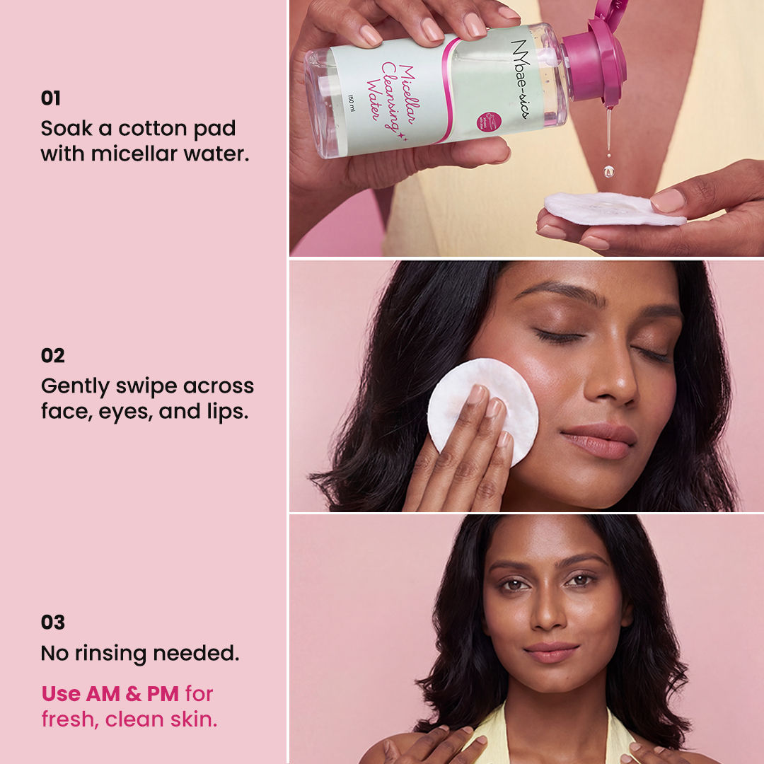 NY Bae-sics Micellar Cleansing Water – With Hyaluronic Acid + Aloe Vera - image 5