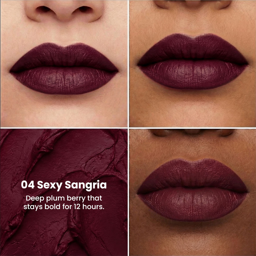 NY Bae Velvet Mousse Liquid Lipstick Trio – Brown, Wine & Purple Shades - image 5