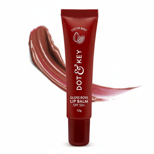Dot & Key Gloss Boss Cocoa Mint SPF 50 Lip Balm with Vitamin C + E