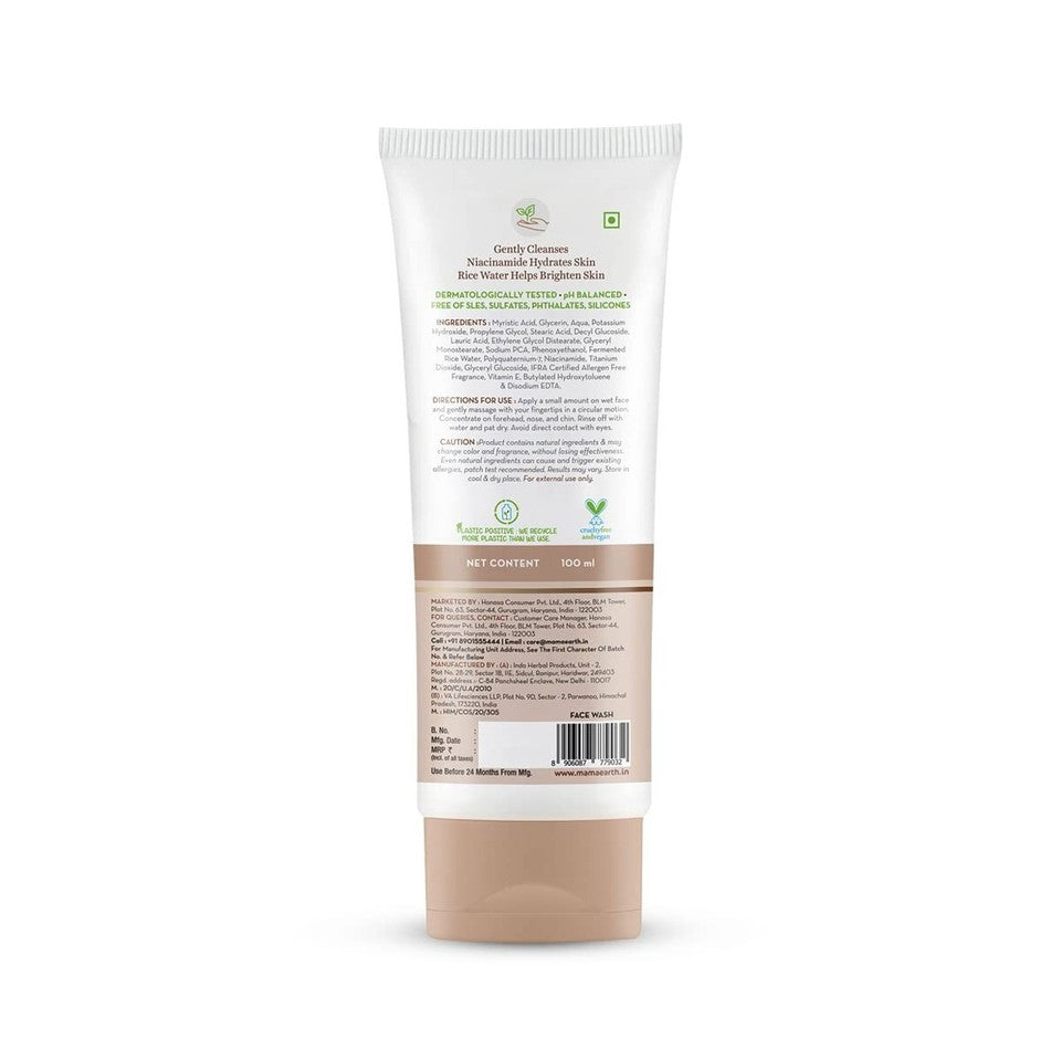 Mamaearth Rice Face Wash with Rice Water & Niacinamide