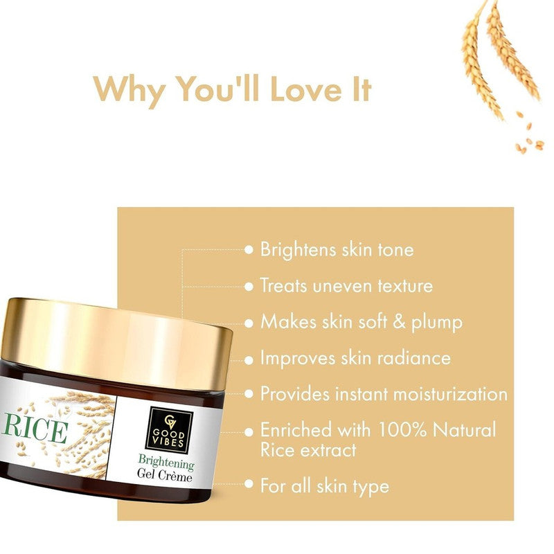 Good Vibes Rice Brightening Gel Creme