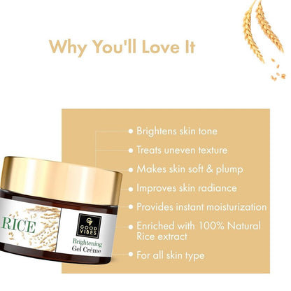 Good Vibes Rice Brightening Gel Creme